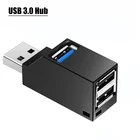 Концентратор с 3 портами USB 3,0, мини-адаптер USB 3,02,0, разветвитель, удлинитель для ноутбука, настольного ПК, мыши, клавиатуры, U-диска, компьютерные аксессуары