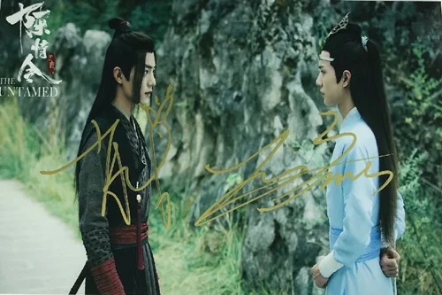 11 Ручная подписка YIBO Xiao Zhan autographed group photo Untamed 5*7 092019A - Цвет: 11