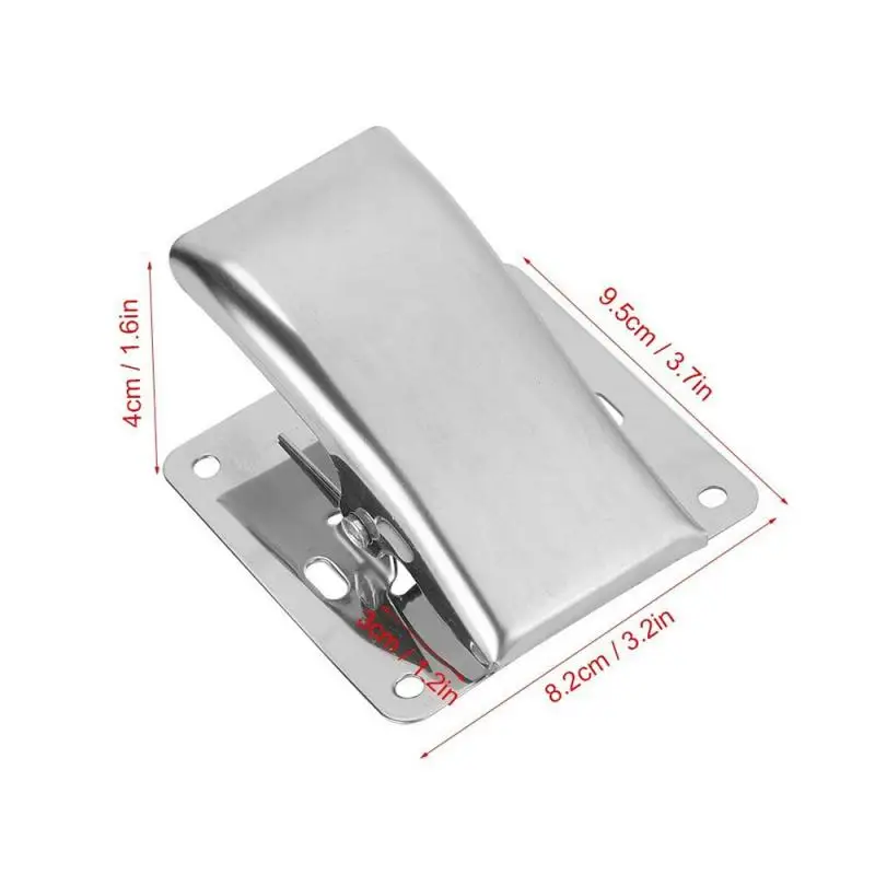 

Stainless Steel Fish Fillet Clamp Deep-jaw Fish Tail Clip With Mounting Screws For Fishing Board Pesca Fish Cleaning Tools Hot