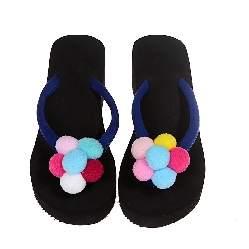 

Shoes Ladies' Slippers Candy Colors Platform Rubber Flip Flops Big Size Summer Clogs Woman Pantofle Luxury Slides Low Flat Soft