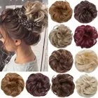 Эластичный шиньон Snoilite для женщин, прическа гулька волосы синтетический накидка на пучок волос, вьющийся хвост, резинка, шиньон для женщин, 35 цветов