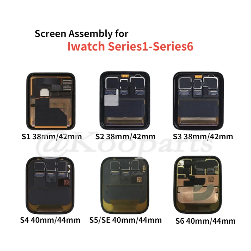 

LCD Display Replacement for Apple Watch iWatch S1 S2 S3 S4 S5 S6 Series 1 2 3 4 5 6 SE 38mm 40mm 42mm 44mm 3D touch Digitizer
