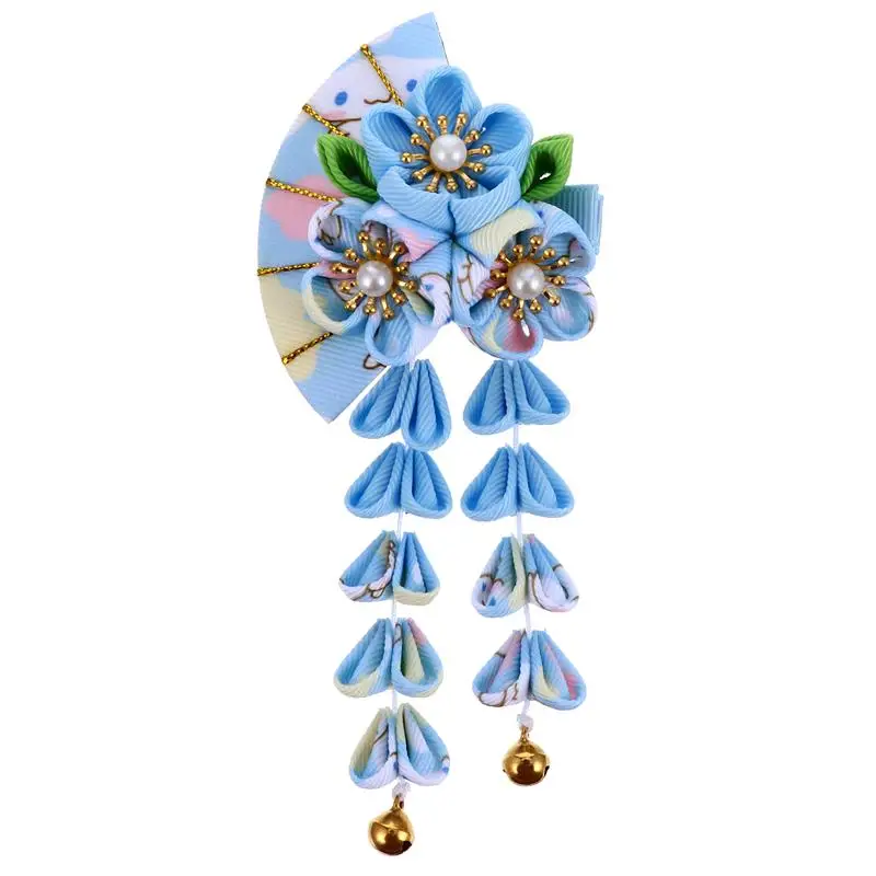 Японские шпильки для волос с бахромой в классическом стиле - традиционные палочки для украшения волос женщин и девочек.