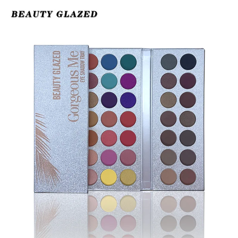Beauty glazed 63 Цвета палитра теней для век с блестками матовые и мерцающие тени макияж