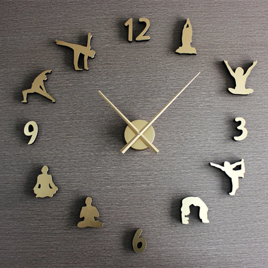 DIY настенные часы современный дизайн декоративный спальня металлические 3D