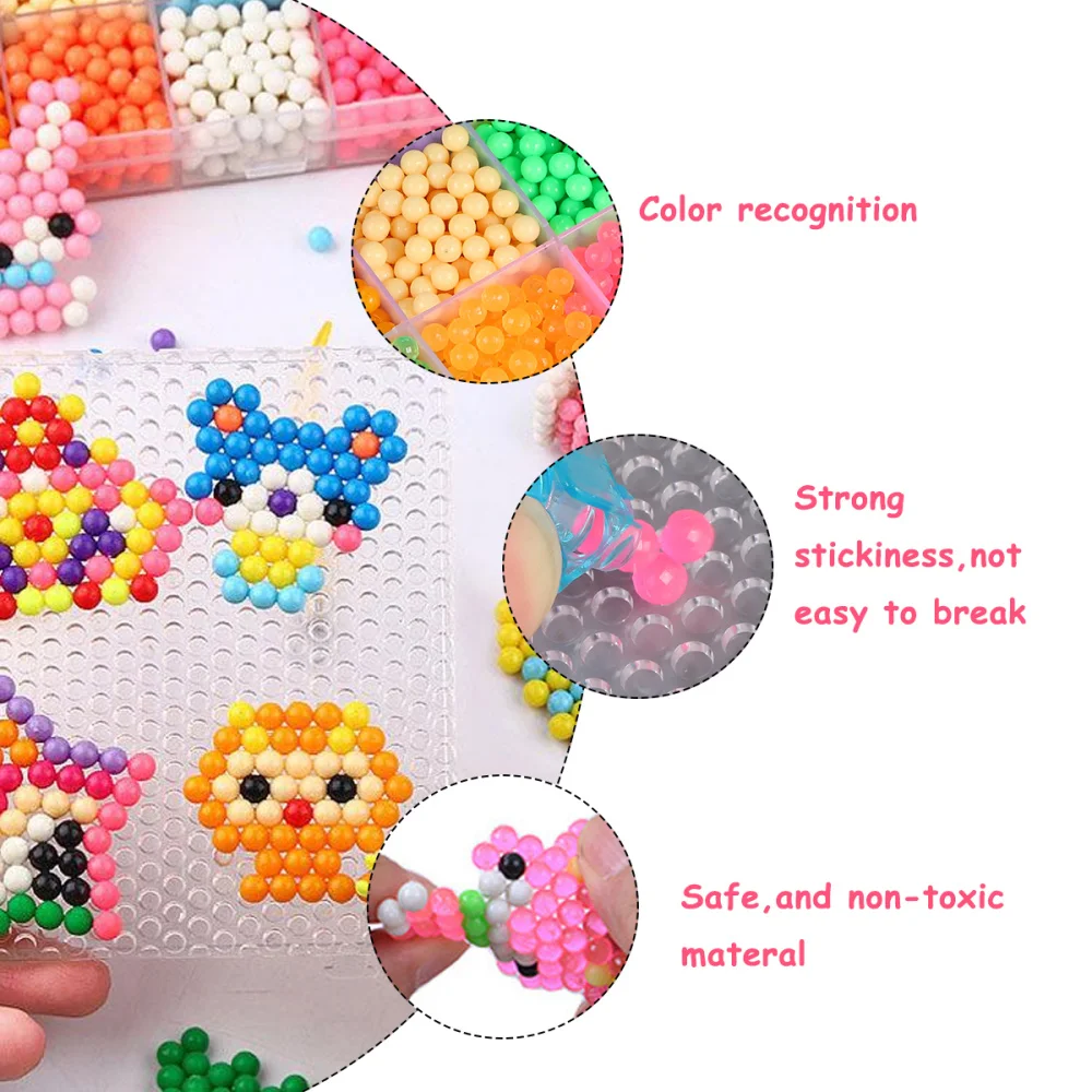 

1 package of Beads DIY Beads Magic Bead DIY Sticky Beads Magic Fuse Beads for DIY Art