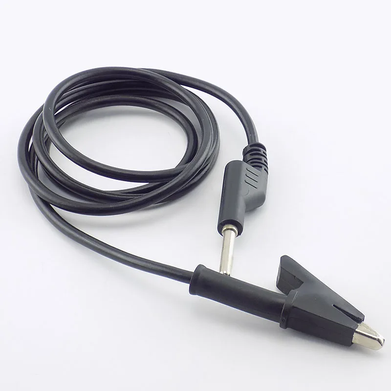 1 м двухсторонняя электрическая вилка типа банан и зажим крокодил испытательный