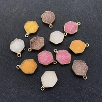 natural stone crystal pendant small charms for jewelry making diy necklace bracelet earring handmade accessories pendants crafts