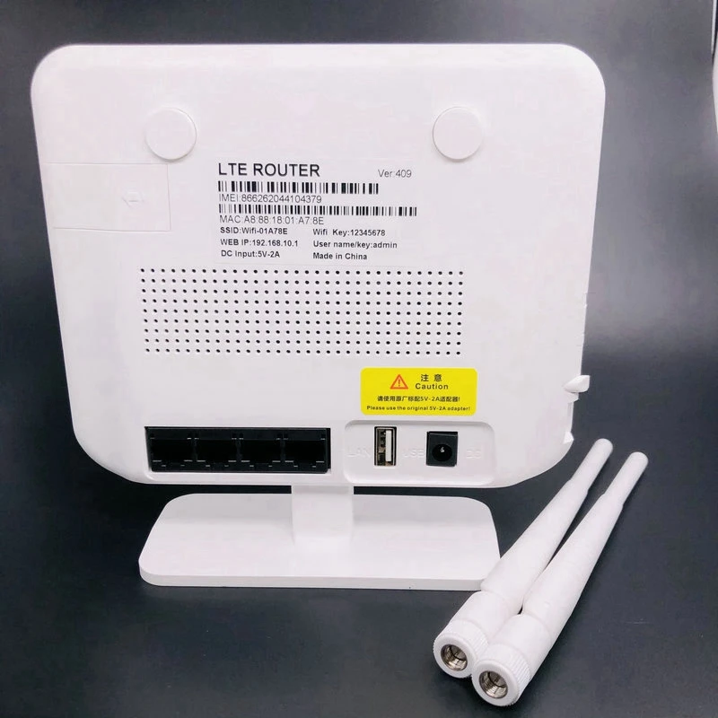 

Unlocked 300Mbps Wifi Routers 4G LTE CPE Mobile Router with LAN Port Support SIM Card and Europe/Asia/Africa EU Plug
