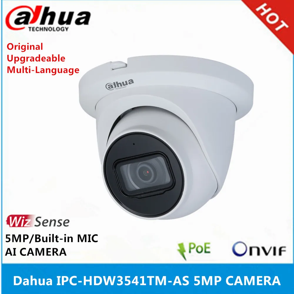 Dahua IPC HDW3541TM AS 5 Мп WizSense сетевая камера POE встроенный микрофон и слот для SD карты IP67 IR