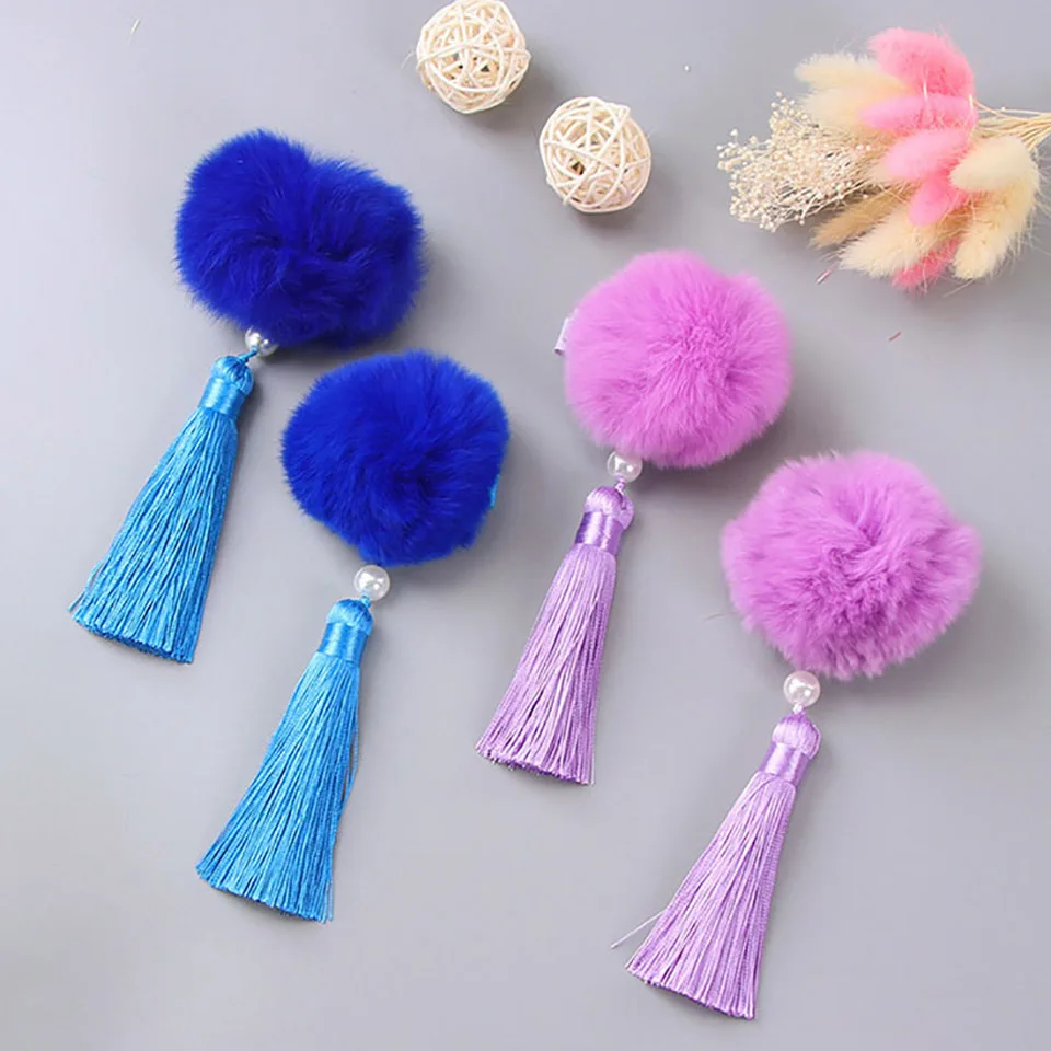 Антикварные кисточки Китай цветок шпилька Hanfu головной убор для детей маленькая