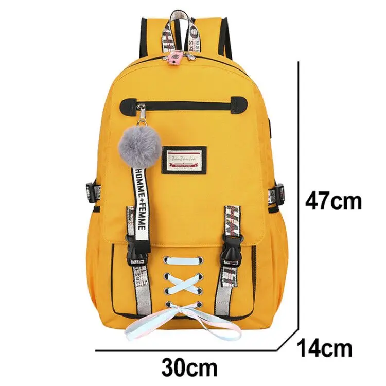 123-658-yellow 5 шт./компл. модный рюкзак для девочек Школьный рюкзак Mochila Feminina рюкзак, школьные рюкзаки для девочек-подростков, рюкзак для школы, комплект - Цвет: 123-658-yellow