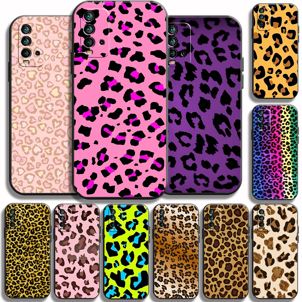 

Sexy Leopard Print New Phone Cases For Xiaomi Redmi Note 8 7 8A 8T 9 9T Pro Max 10S 10T Pro Liquid Silicone Soft TPU Cover Fanda
