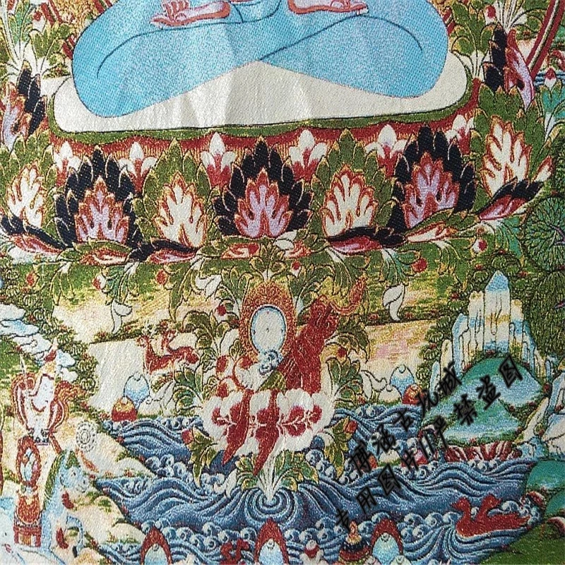Вышивка танка Xizang Buddha вышивка шелковая Непал подвеска картина счастливый будда