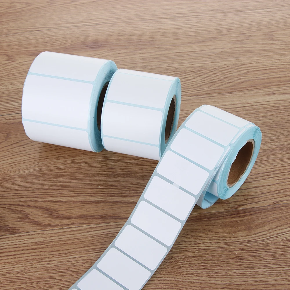 700 шт./рулон Термальность Стикеры клей Бумага пустая бирка Водонепроницаемый