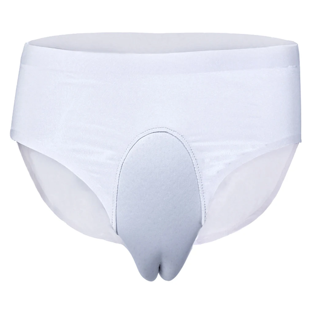 

Funny Mens Hide Control Panty Padded Pouch Briefs Crossdresser Panties