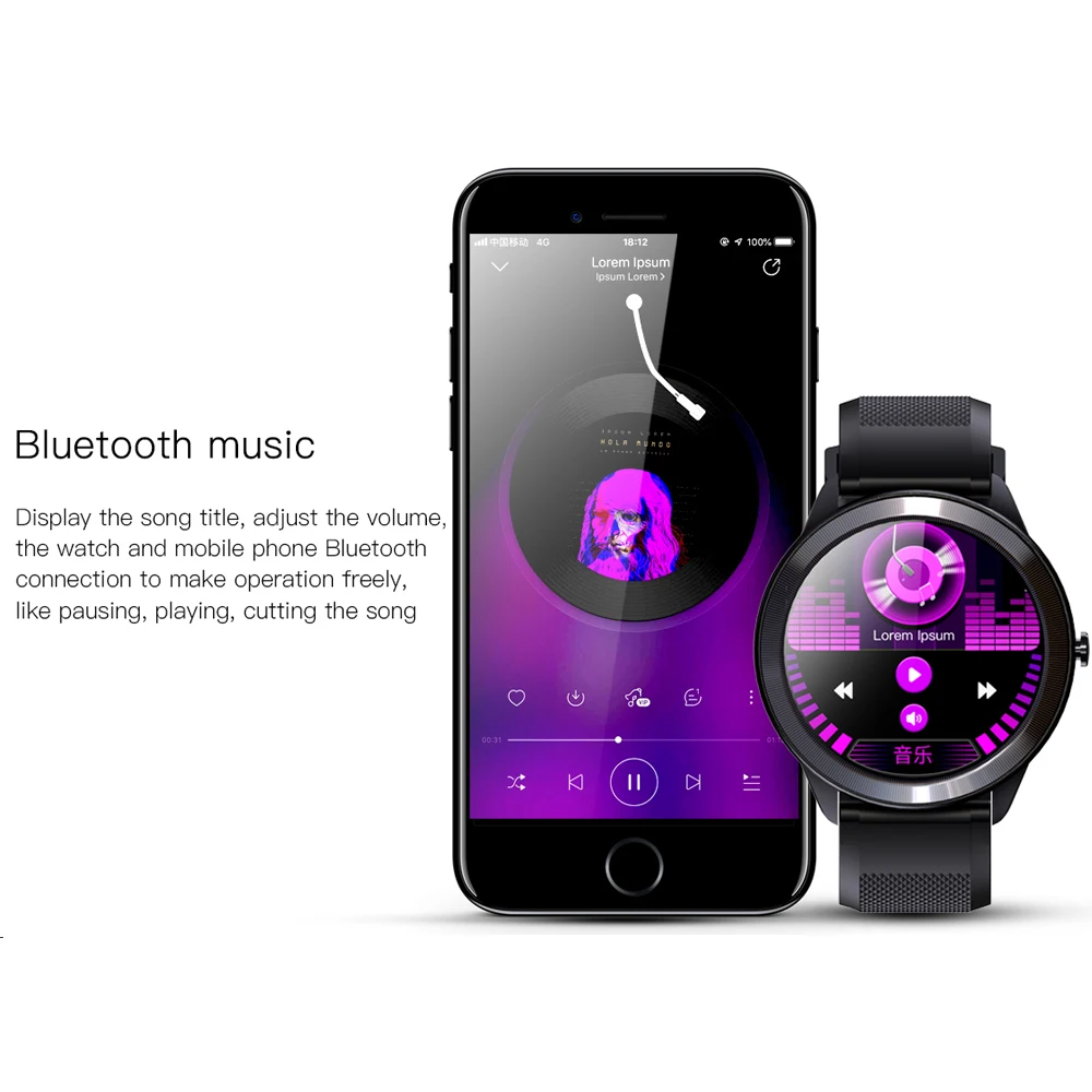 

2021 SN93 Smart Watch Men IP68 Waterproof Bluetooth Music Full Touch Sports Fitness Tracker Smartwatch For Android IOS