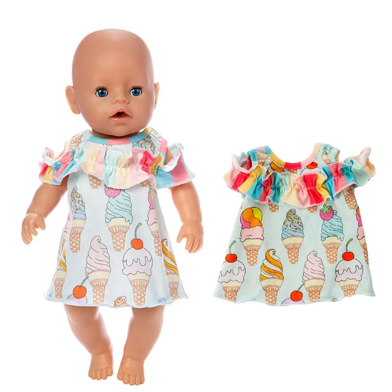 14 Модное новое платье для 43 см Zapf Baby Doll 17 дюймов для новорожденных куклы Одежда и аксессуары - Цвет: 14
