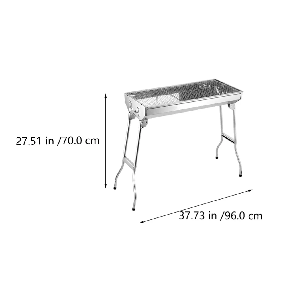 

1pc Lightweight Barbecue Grill Durable Camping Grill Metal Barbecue Rack