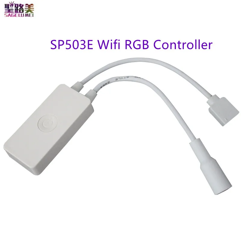 

SP503E 4pin connect RGB Led strip light/Wifi Phone IOS Android APP Controller DC5-24V support 5050 2835 RGB Ribbon Led lamp tape
