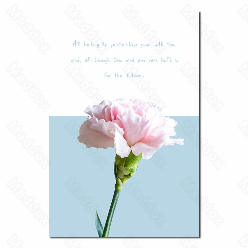 

Canvas Printing Restaurant Decoration Painting Modern Fashion Simple Small Fresh Fresh Flowers Creative Hanging Paintings