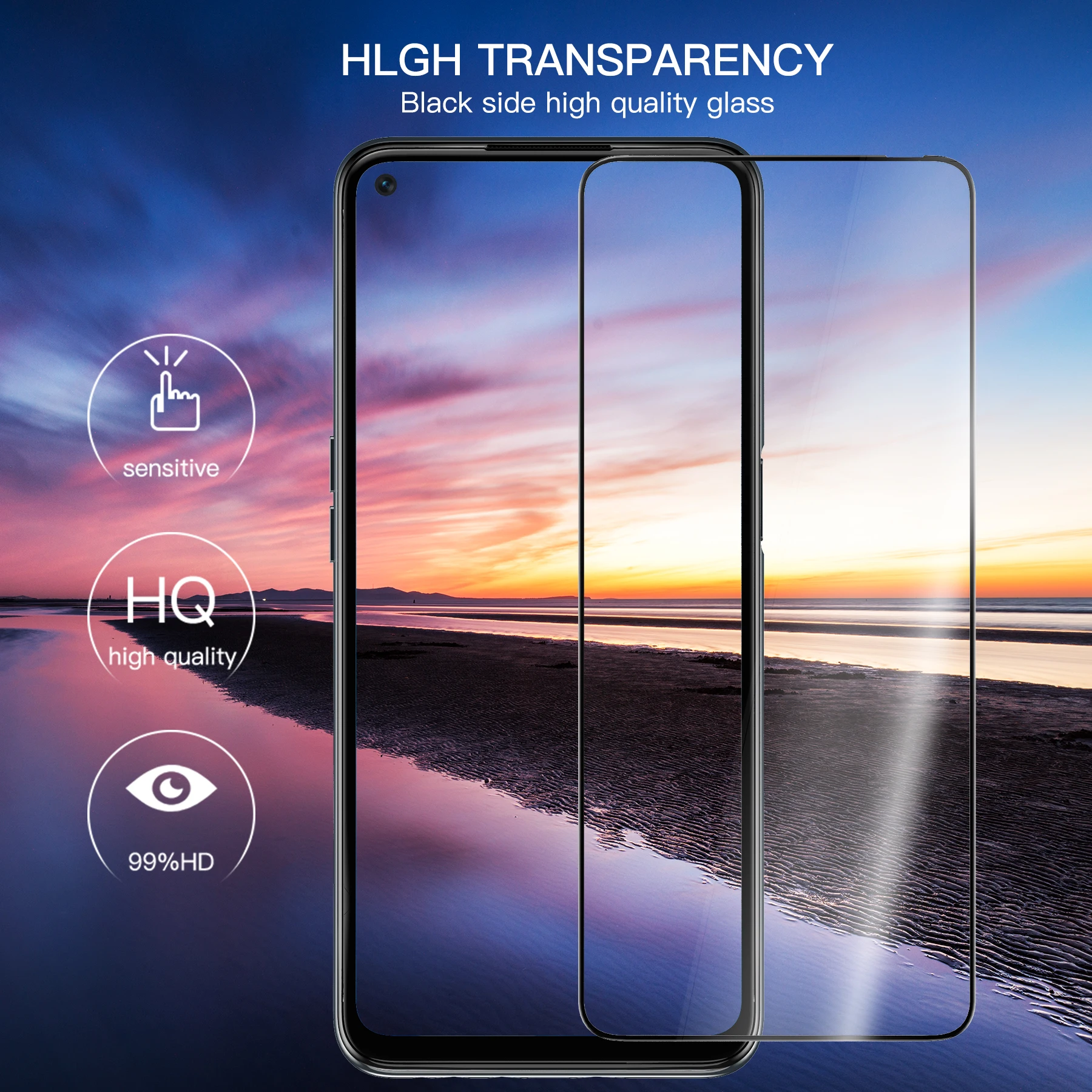 

Tempered Glass for OnePlus Nord N200 Screen Protector Curved Full Protection Film Anti-Scratch Explosion-Proof Protective Glass