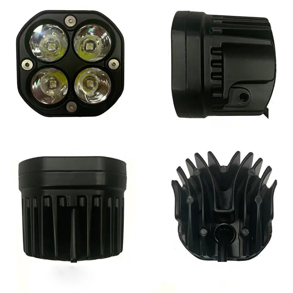 2 шт. 4 светодиодные Вспомогательные фары для мотоцикла 40 Вт | Автомобили и