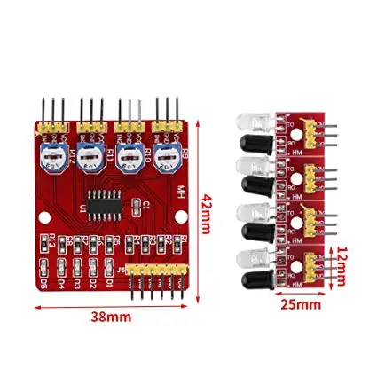 Aokin F233-01 четырехстороннее инфракрасное отслеживание/4-канальный модуль