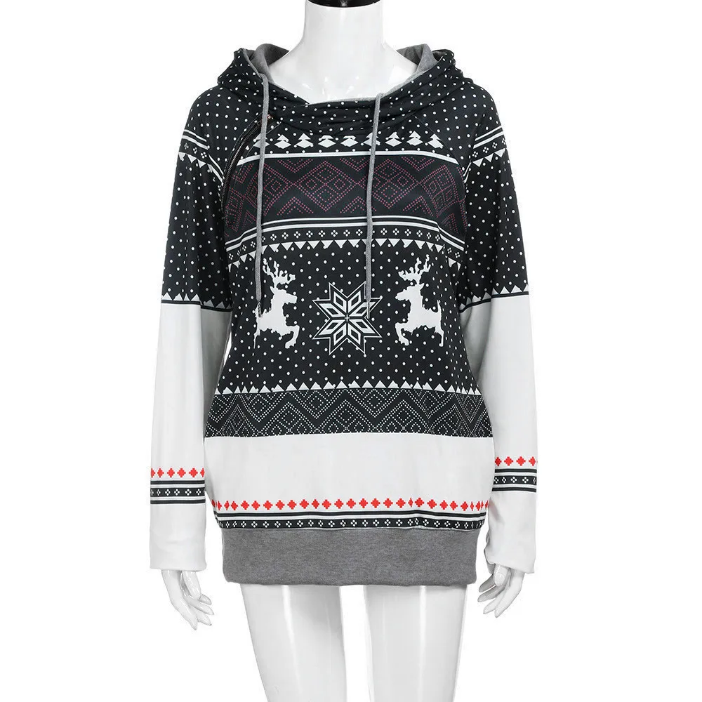 Женские топы и блузки, осенняя уличная одежда, Рождественская блуза с длинным рукавом, женская одежда, корейские женские топы, модные женские топы