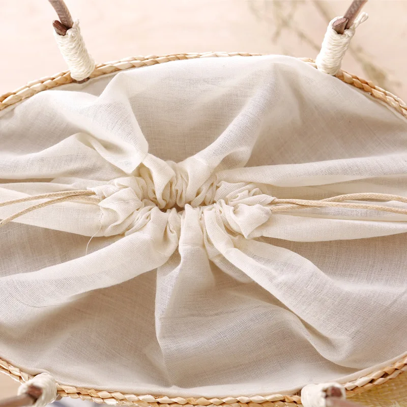 Модная женская соломенная сумка с цветами Пляжная летняя сумочка для девушек