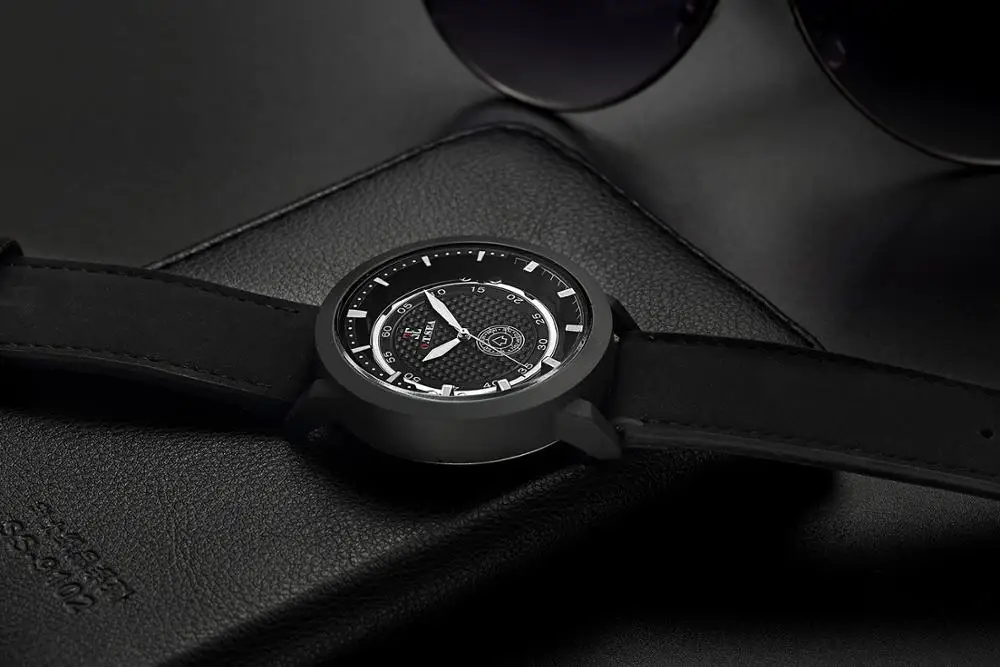 2018 New Luxury O.T.SEA Brand Leather Men Watch Men's Military Sports Quartz Wristwatch With Date Relogio Masculino | Наручные часы