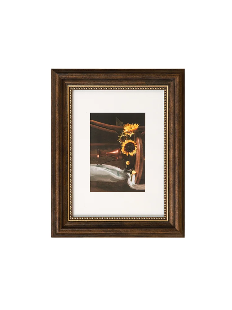 

Vintage Wood Photo Frame Gallery Display Design Simple Ornament Picture Frame Personalized Gift Marco Fotos Home Decor DF50XK