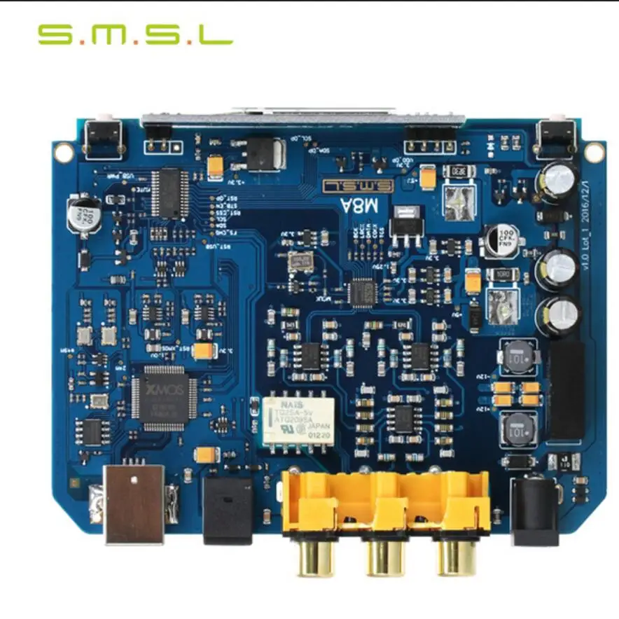 SMSL M8A ES9038Q2M 32 бит/768 кГц DSD512 DAC Поддержка USB/оптический/коаксиальный/Входной XMOS USB