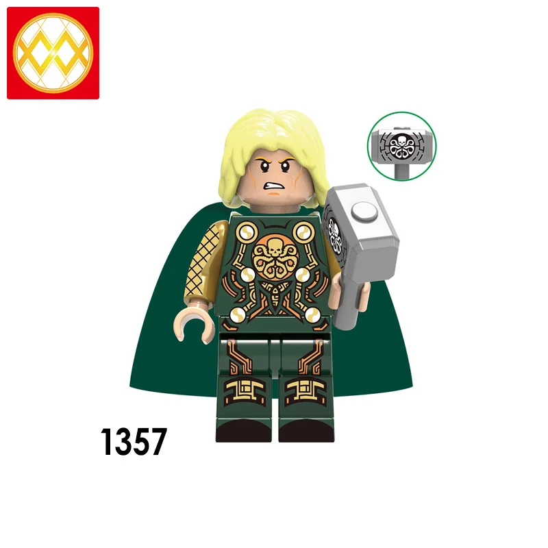 XH1357 Фильм Тор Ragnarok Odin Loki Hela Валькирия битва лошадь Frigga Hemidall Джейн Фостер Халк Sif строительные блоки кирпичная игрушка малыш - Цвет: XH1357
