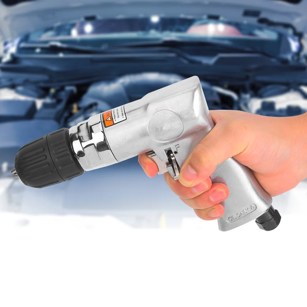 Воздушная дрель с самоблокирующимся реверсивным переключателем пневматический