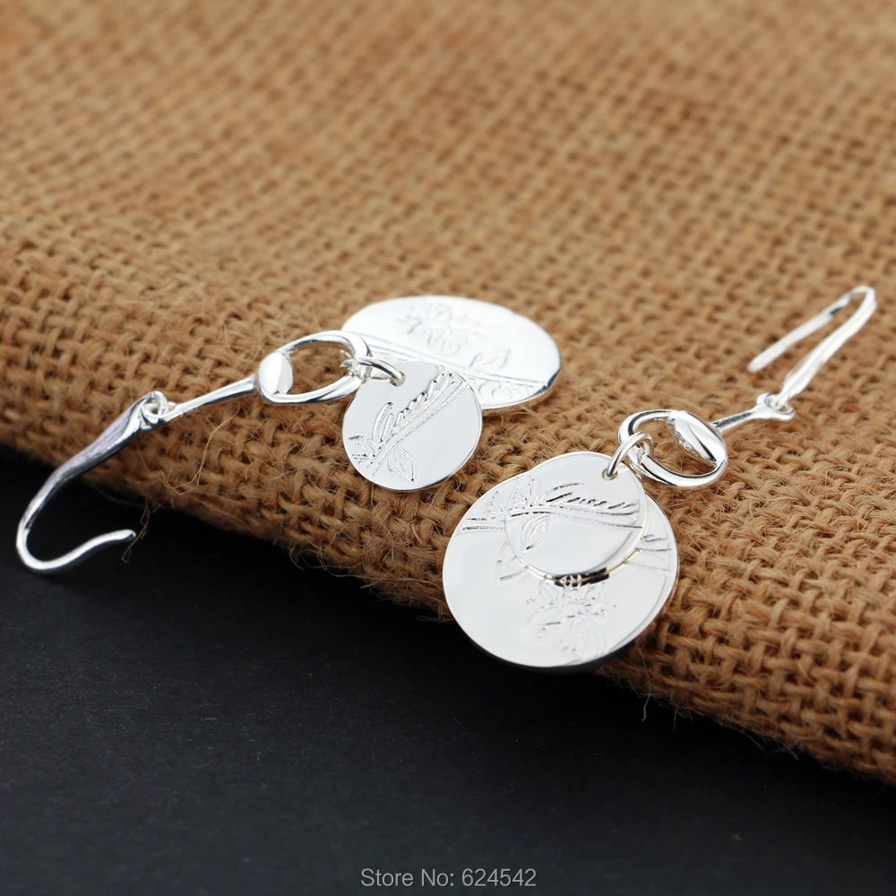 Новое поступление! Женские круглые серьги из натурального серебра 925 пробы