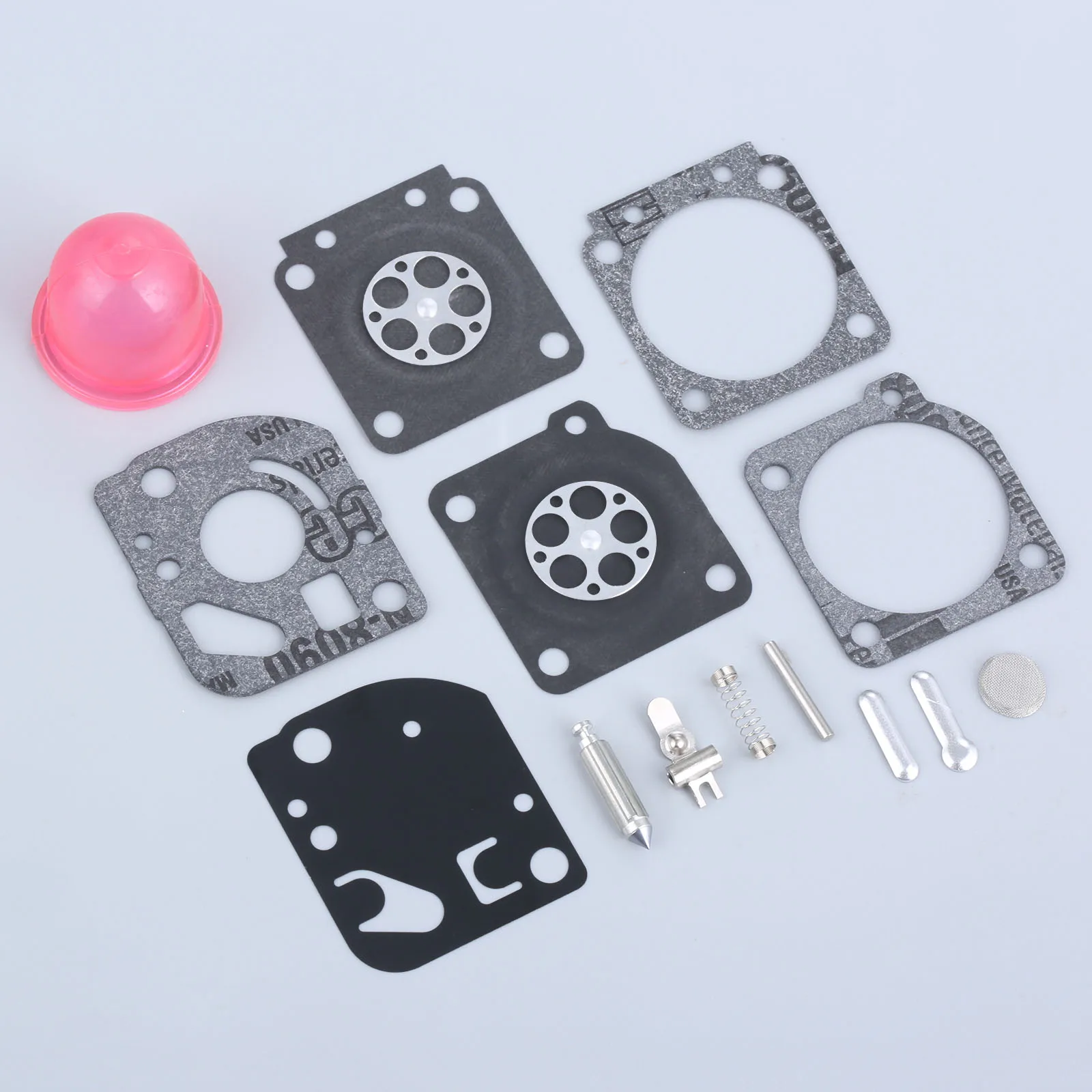 1SET RB-73 CARB Rebuild Repair Kit fit For C1U-W Weedeater Featherlite Poulan ZAMA RB-73 RB73 Trimmer Carburetor