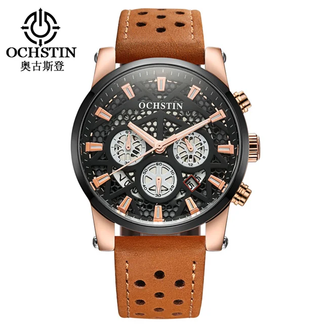 OCHSTIN мужские модные спортивные наручные часы с хронографом роскошные брендовые
