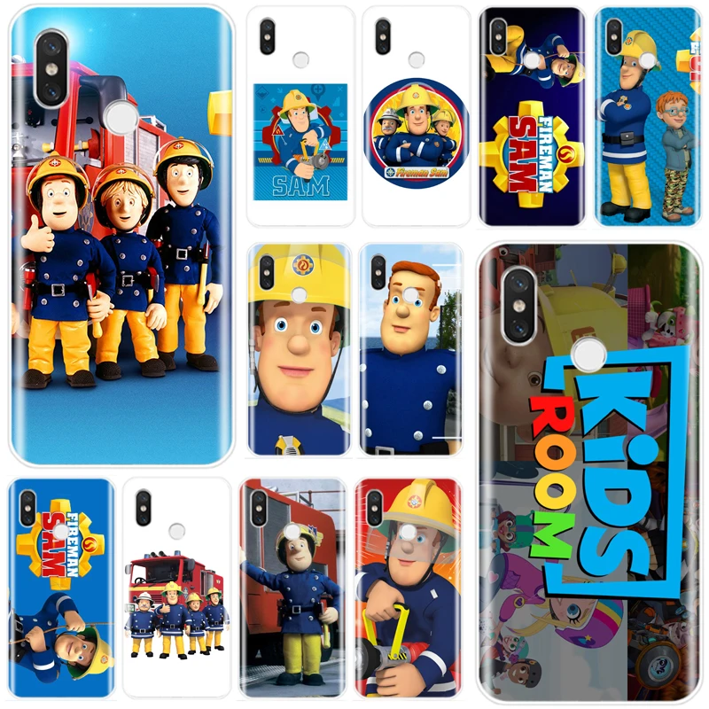 Fireman Sam Children Art Cover Soft Silicone TPU Phone Case For xiaomi 4 5 5S PLUS 5C 6 6X 8 8SE 8lite 9 9SE MAX 2 3 | Мобильные