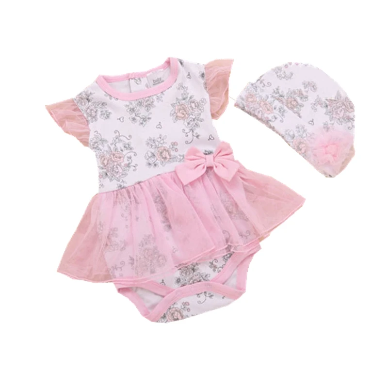 Платья из двух предметов для маленьких девочек комбинезоны с розами юбка