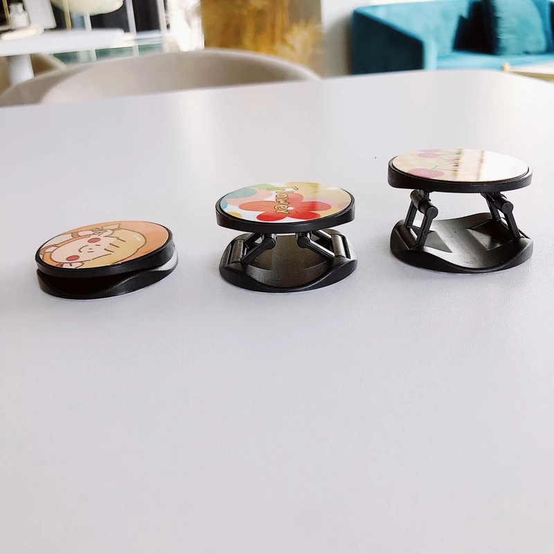 Мраморный держатель для смартфона с героями мультфильмов кольцо на палец