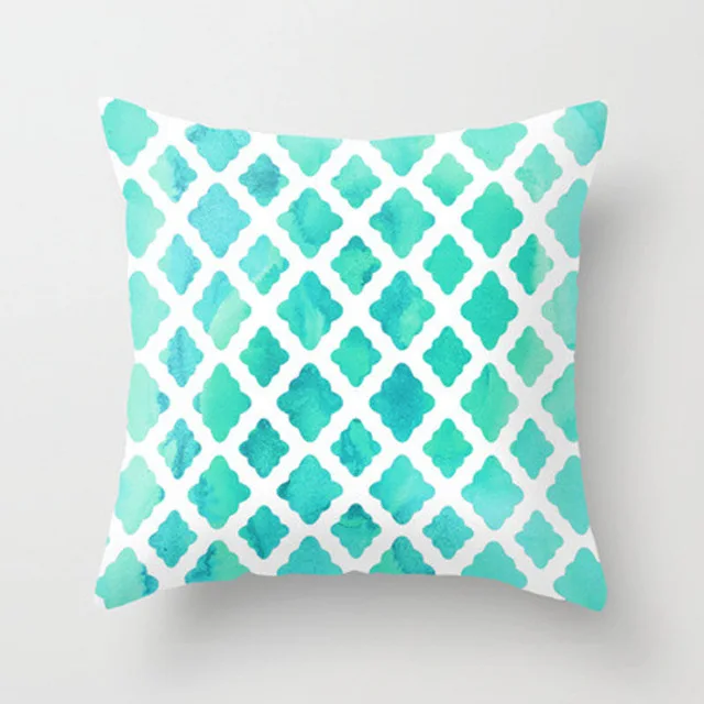 

Litchi Mint Green Series Cushion Cover Colorful Polyester Peach Skin 45x45cm Bedroom Home Office Cushion Cover Decoration ...