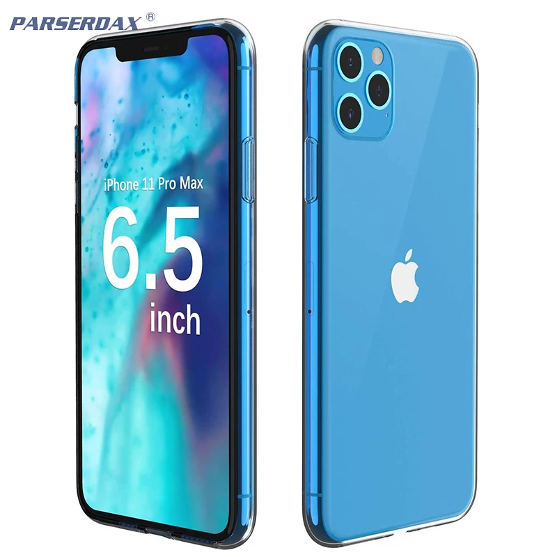 1000 шт. Ультратонкий Мягкий защитный чехол из ТПУ для iPhone 12 11 Pro Max X XS XR 8 7 Plus 6 6S 5 5S SE