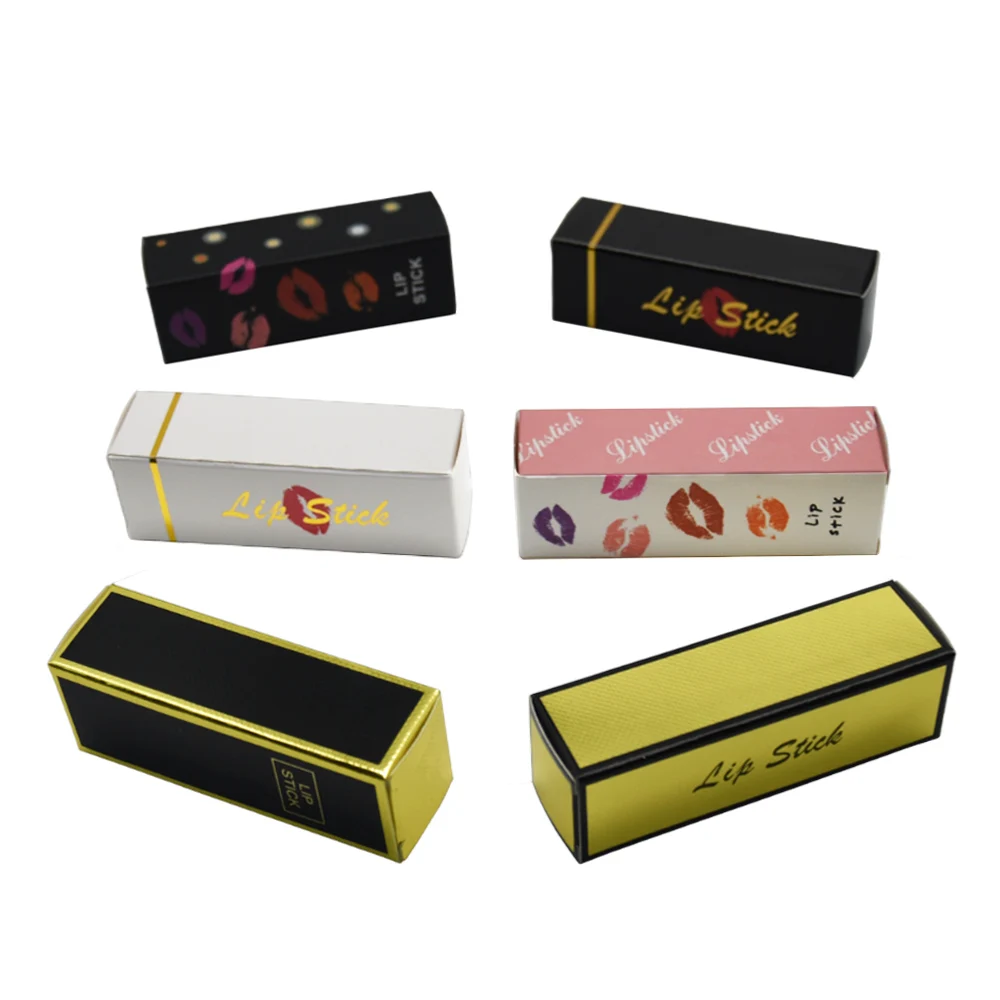 

2.5x2.5x8.5cm Anniversary Lipstick Package Paperboard Box Wedding Party Kraft Paper Gift Packing Boxes Retail 100pcs/lot