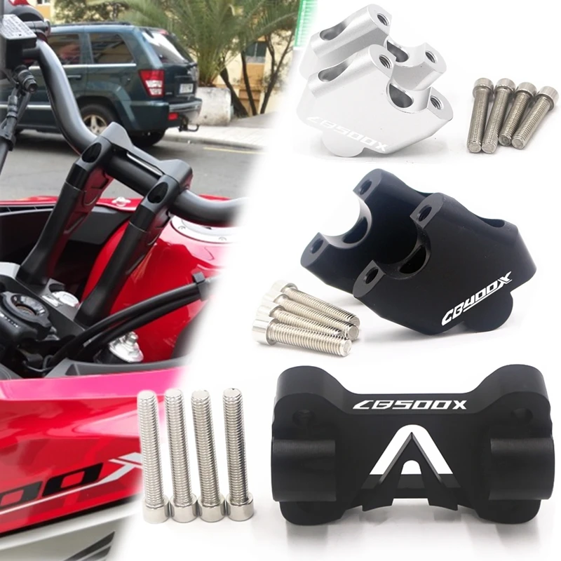

Motorcycle CB400X Handlebar Riser Bars Clamp handle bar Risers Accessories For Honda CB400X CB500X CB 400 X 500 X Accessories