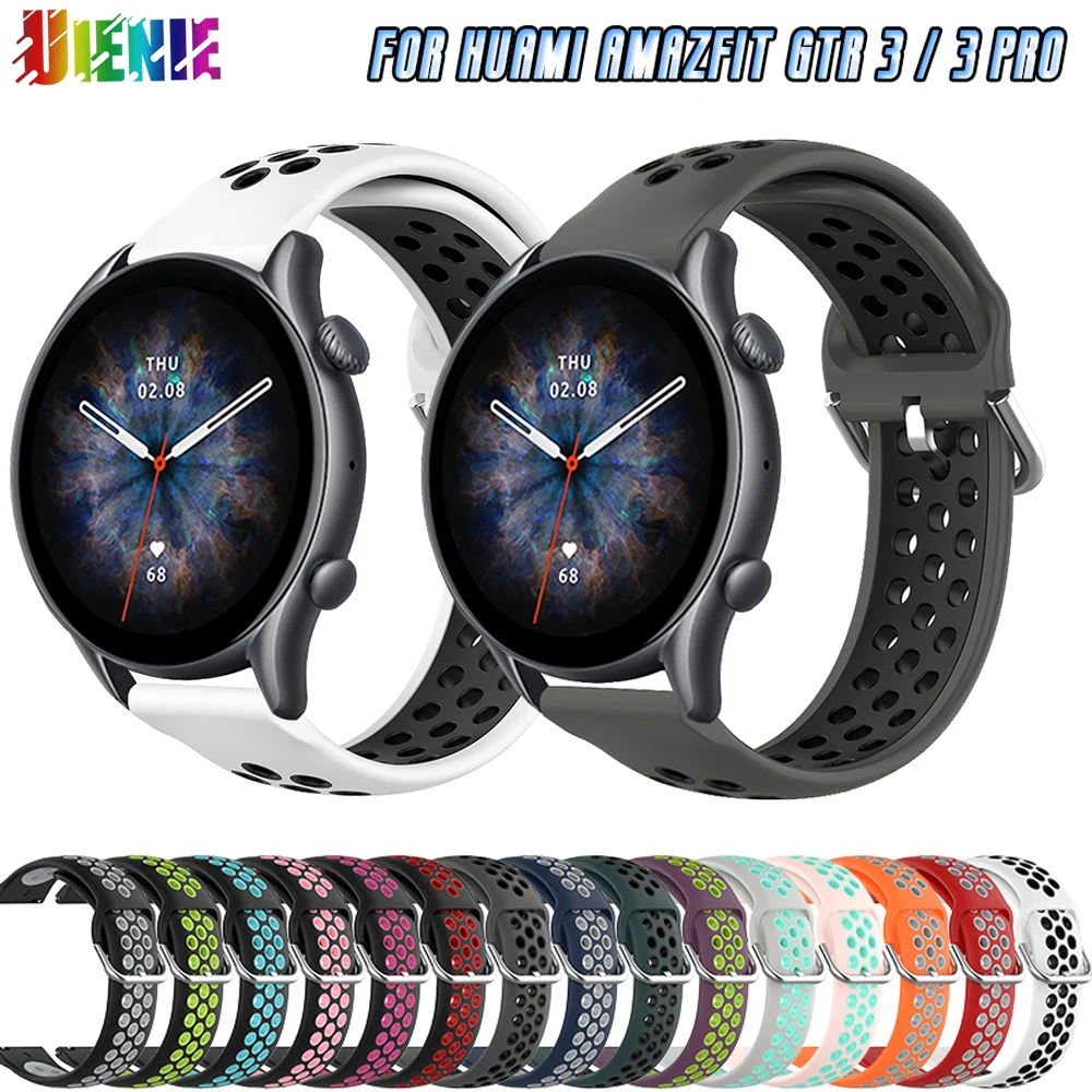 

22MM Silicone Band For Huami Amazfit GTR 3 / GTR 3 Pro soft silicone sport strap Compatible with Huawei Watch GT2 46mm Bracelet