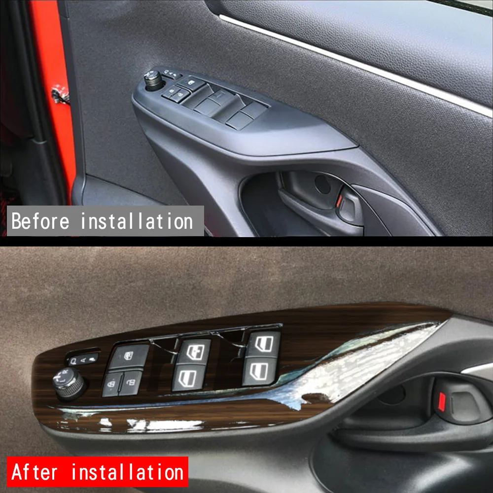 Панель переключателя стекла автомобиля крышка окна украшение для Toyota YARIS CROSS 2020