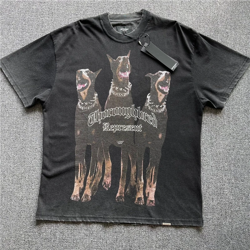 

Футболка высокого качества с рисунком в винтажном стиле для мужчин и женщин