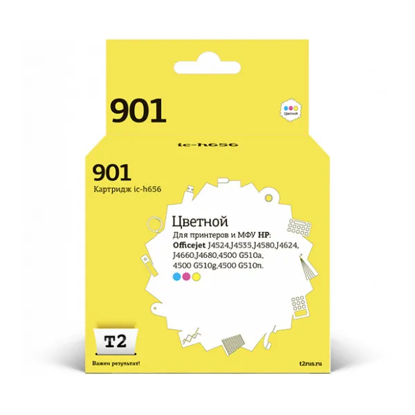 Картридж T2 CC656HE №901XL (IC H656)|Чернильные картриджи| |