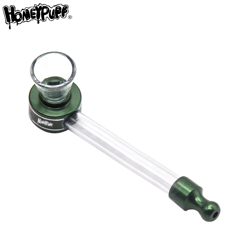 Стеклянные курительные трубки HONEYPUFF 17 мм Стеклянная Чаша металлическая